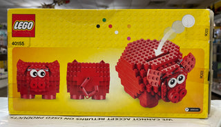 Coin Bank, Red Piggy Bank 40155 Building Kit LEGO®   