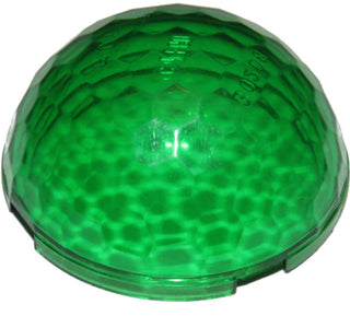 Space Cylinder Hemisphere 4x4 Multifaceted, Part# 30208 Part LEGO® Trans-Green  