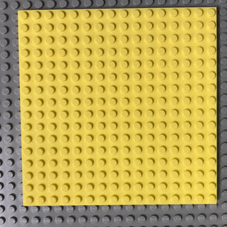 16x16 LEGO® Plate, Part# 91405 Part LEGO® Bright Light Yellow  