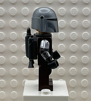 Din Djarin - Silver Beskar Armor, sw1258 (with Detailed Helmet, Printed Face, Jetpack) Minifigure LEGO®   