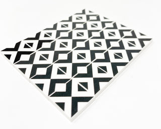 Black & White Kitchen / Diner Flooring - B3 Customs® Printed 2x2 Tile Custom Parts B3 Customs
