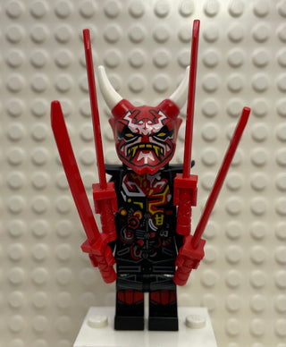 Mr. E, njo385 Minifigure LEGO® Mr. E with upper torso and Oni mask  