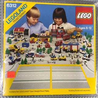Straight Road Plates, 6312 Building Kit LEGO® New Condition  