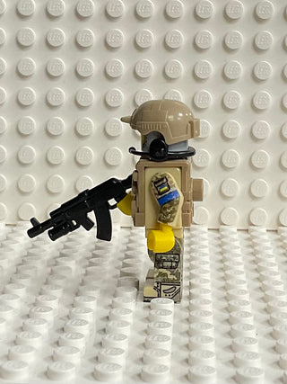 Ukrainian Army Soldier Custom Figure Custom minifigure Battle Brick   