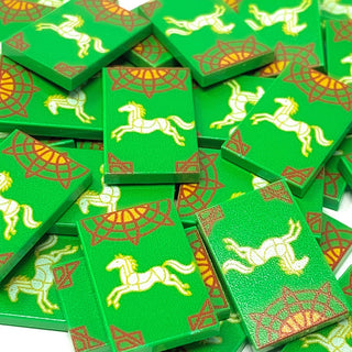 Rohan Banner (LOTR) - B3 Customs Printed 2x3 Tile Custom Parts B3 Customs
