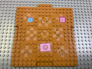 16x16x2/3 Brick Modified Plate (15623pb004) Part LEGO® Medium Nougat  