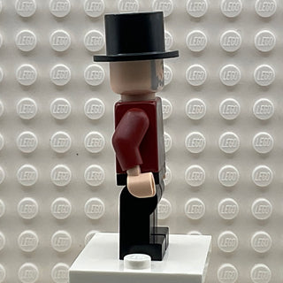 Wizard - HP Wizarding World Male, Black Top Hat, Dark Red Suit, Black Legs, hp301 Minifigure LEGO®   