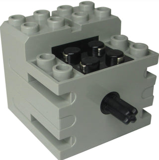 Electric, Motor 9V Mini-Motor (Lighter Weight), Part #43362 Part LEGO® Light Gray  