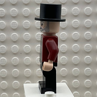 Wizard - HP Wizarding World Male, Black Top Hat, Dark Red Suit, Black Legs, hp301 Minifigure LEGO®   