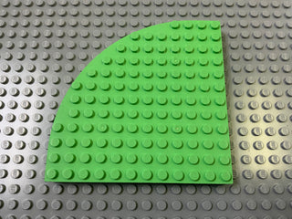 Pack of 2 - 12x12 Brick Round Corner Plate (6162) Part LEGO® Medium Green  