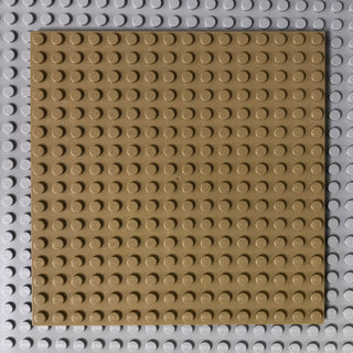 16x16 LEGO® Plate, Part# 91405 Part LEGO® Dark Tan  