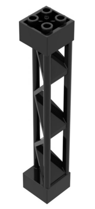 Support 2x2x10 Girder Triangular Vertical Type 1, Part# 30517 Part LEGO® Black  