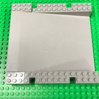 16x16x2 1/3 Ramp Raised Platform Baseplate, Part# 2642 Part LEGO® Old Light Gray  