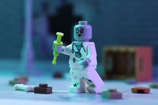 Zombie Nurse - Custom Minifig made using LEGO parts Custom minifigure B3 Customs