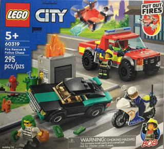 Fire Rescue & Police Chase, 60319 Building Kit LEGO®   