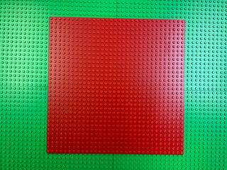 32x32 LEGO® Baseplate, Part# 3811 Part LEGO® Very Good - Red  