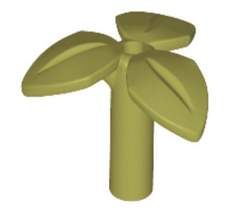 Plant Stem w/ 3 Leaves on Stem, Part# 37695 Part LEGO® Olive Green  