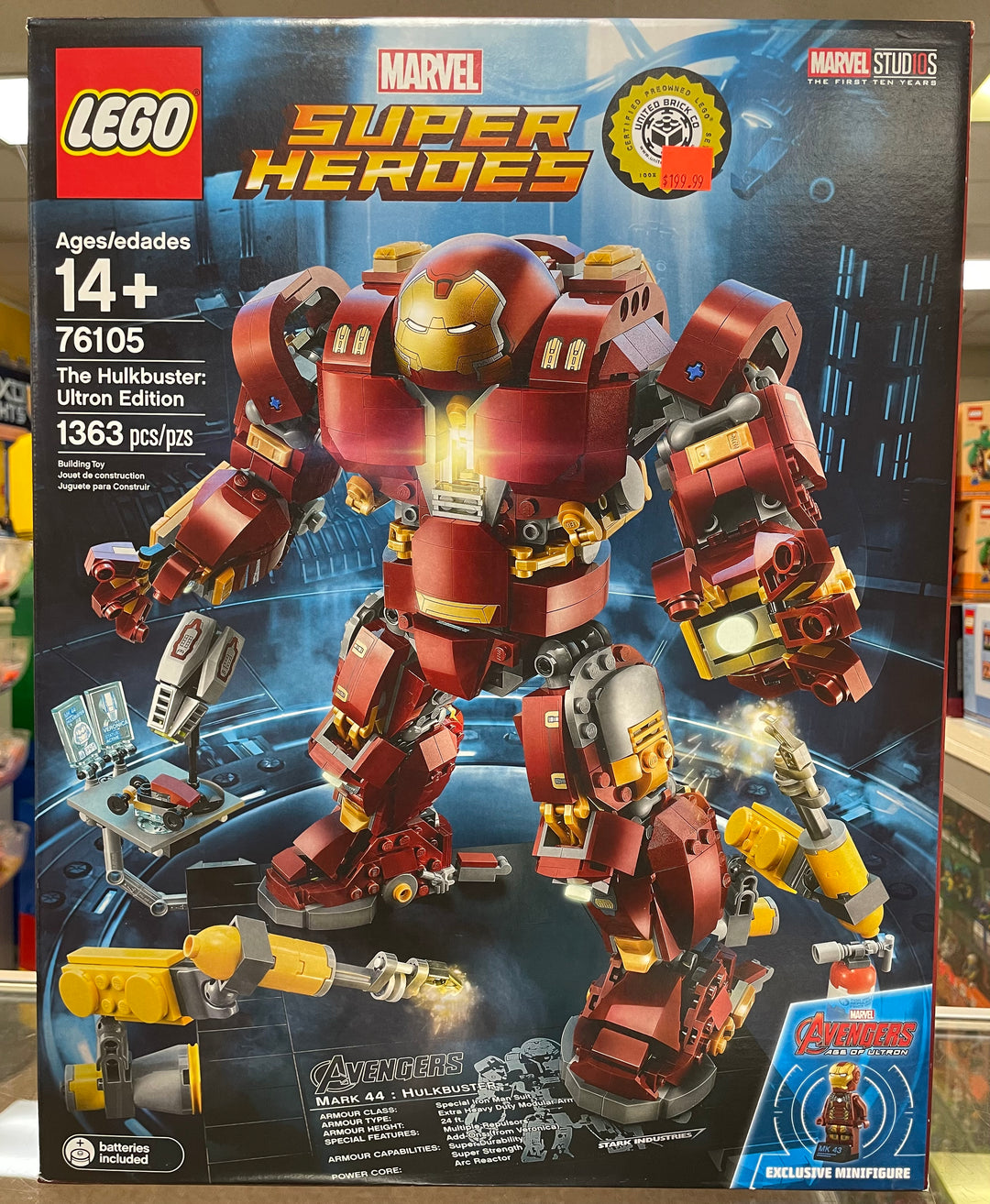 Lego 76105 Marvel Super Heroes The Hulkbuster Ultron Edition 1363pcs