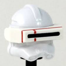 RP2 White Macros- CAC Custom Headgear Accessory Clone Army Customs Red  