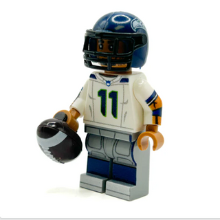 #11 WR Seattle Football Player Minifig B3 Customs Minifigure B3 Customs