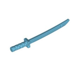 Sword Katana Square Guard Accessories LEGO® Medium Azure  