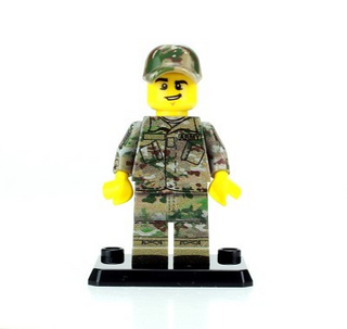 Army OCP Duty Uniform Custom Minifigure Custom minifigure Battle Brick