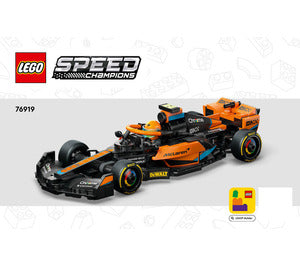 76919-2023 McLaren Formula 1 Car - INSTRUCTIONS ONLY Instructions LEGO®