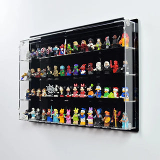 60 LEGO Minifigures Wall Display Case