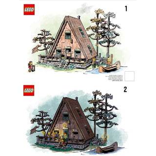 21338- A-Frame Cabin - INSTRUCTIONS ONLY