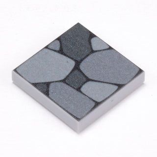 Cobblestone Flooring - Custom Printed 2x2 Tile made using LEGO part Custom Parts B3 Customs