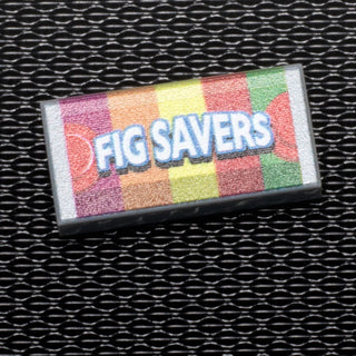 Fig Savers - B3 Customs® Printed 1x2 Tile Custom Parts B3 Customs