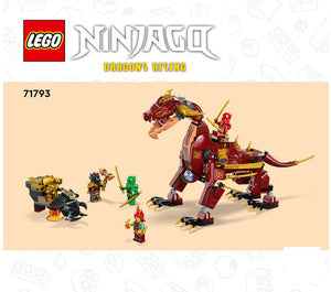 71793-Heatwave Transforming Lava Dragon - INSTRUCTIONS ONLY