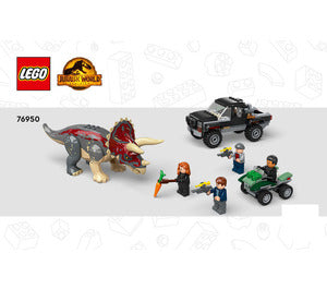 76950-Triceratops Pick - Up Truck Ambush - INSTRUCTIONS ONLY