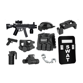 SWAT Pointman Tactical Gear Pack Custom Minifigure Toy Accessories Custom Weapon Battle Brick