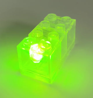 Light-Up 2x4 Brick, Battery Operated, CB2x4 & LB2x4 Custom Parts United Brick Co®
