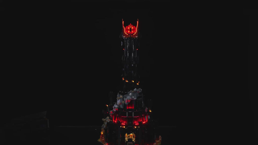 The Lord of the Rings Barad-dur 10333 Custom Lighting Kit for LEGO® Set Light up kit United Brick Co®