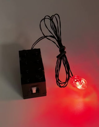 1x1 Round LED Light-up Studs x2, Battery Operated, LS1x1DRPB Custom Parts United Brick Co®