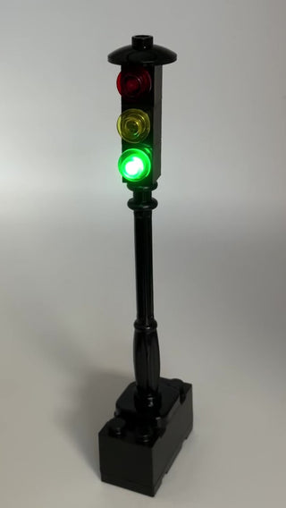 LED Changing Traffic Light on Battery, ACD-T Custom Parts United Brick Co®