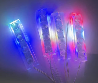 Daisy-Chained 1x4 LED Light-up Plates, USB Powered, LB1x4C Custom Parts United Brick Co®