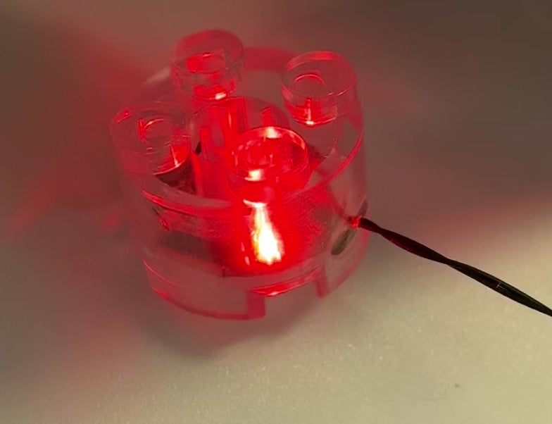 2x2 Flashing Light-up Round Brick, DIY System & Reconnectable, LS2x2R-LA Custom Parts United Brick Co®