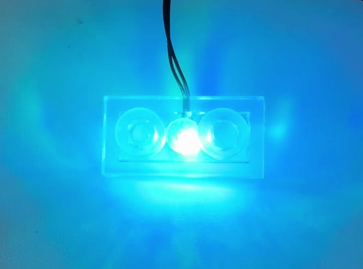 1x2 LED Light-up Plate, Battery Operated, LS1x2PB Custom Parts United Brick Co®