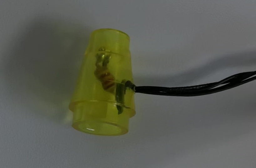 1x1 Flashing LED Light-Up Cone, DIY System, Reconnectable, LFCON-LA Custom Parts United Brick Co®