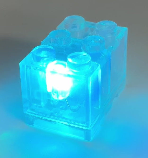 Light-Up 2x3 Brick, Battery Operated, CB2x3 & LB2x3 Custom Parts United Brick Co®