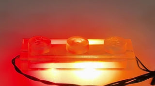 1x3 LED Light Up Plate, DIY System, Reconnectable, LB1x3-LA Custom Parts United Brick Co®