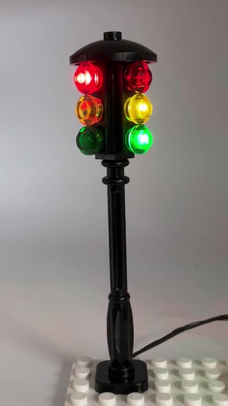 LED Changing Four-Sided Traffic Light, USB, ACC-T4 Light up kit United Brick Co®