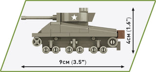 COBI M4A3 Sherman Tank 1:72 Scale: Set #3089 Cobi Kit Cobi Toys