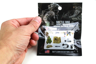 Army Ranger Tactical Gear Pack Custom Minifigure Toy Accessories Custom Weapon Battle Brick