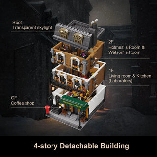 Pantasy X Sherlock Holmes Baker Street 221B Apartment, 85014 Building Kit Pantasy®