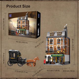 Pantasy X Sherlock Holmes Baker Street 221B Apartment, 85014 Building Kit Pantasy®