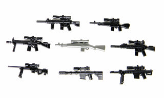 Sniper Rifle Weapons Pack Custom Minifigure Toy Accessories Custom Weapon Battle Brick